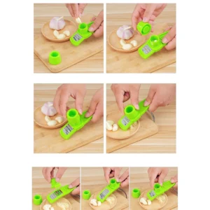 1PCS Garlic Crusher Press Multi-Functional Manual Ginger Garlic Grinding Grater Cutter Garlic Peeler Kitchen Tools